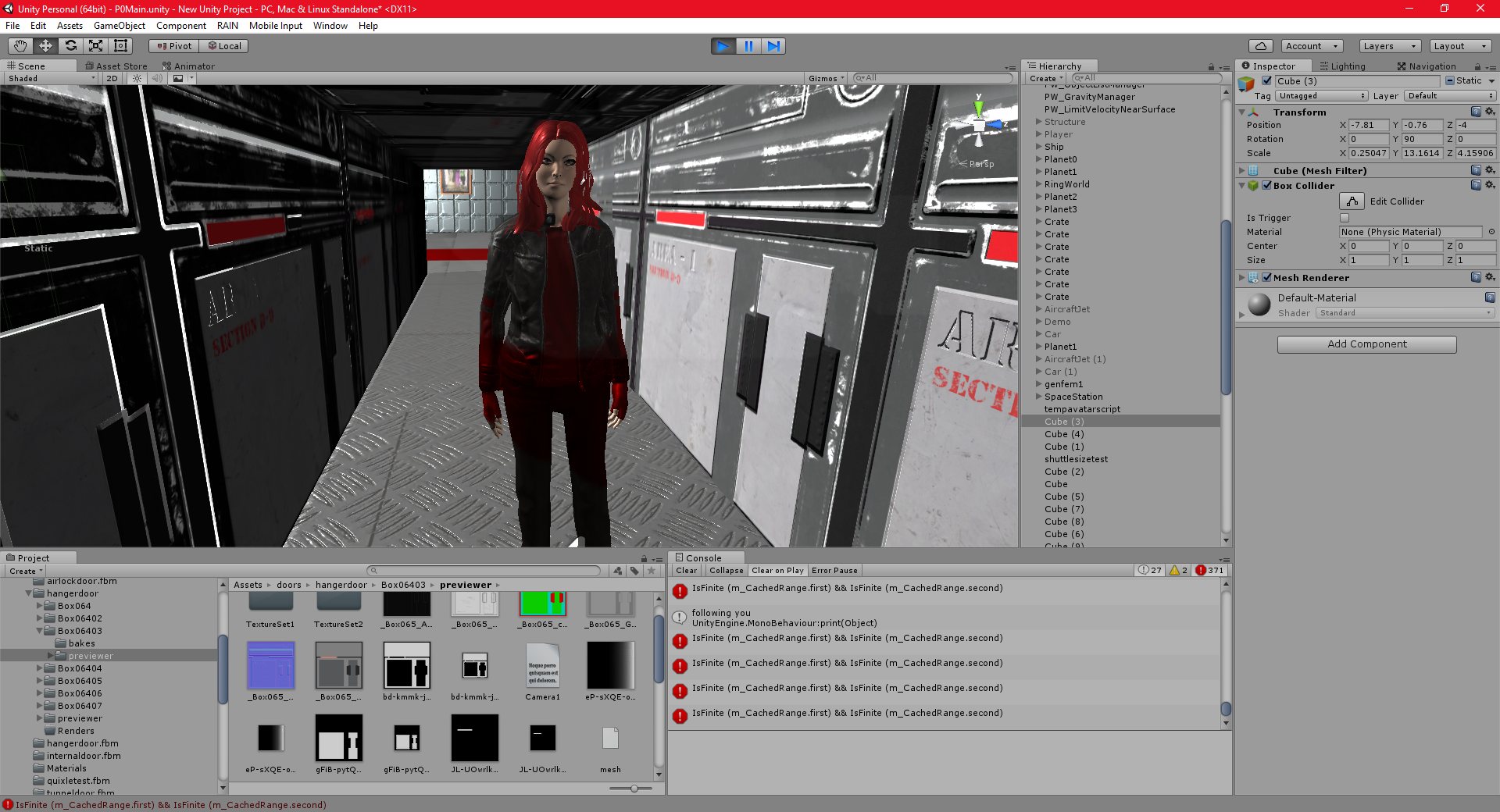 P-172: Unity: Space Environment: Part 39: AI version 2, navigation, and actions, VR Test