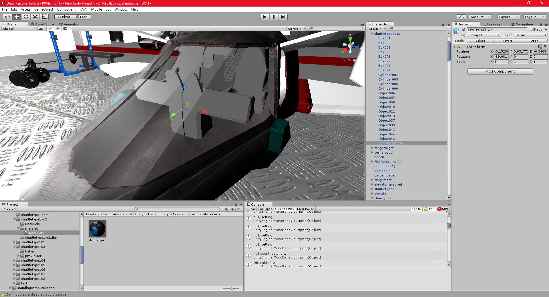 P-172: Unity: Space Environment: Part 43: Art, AI, Substance Painter