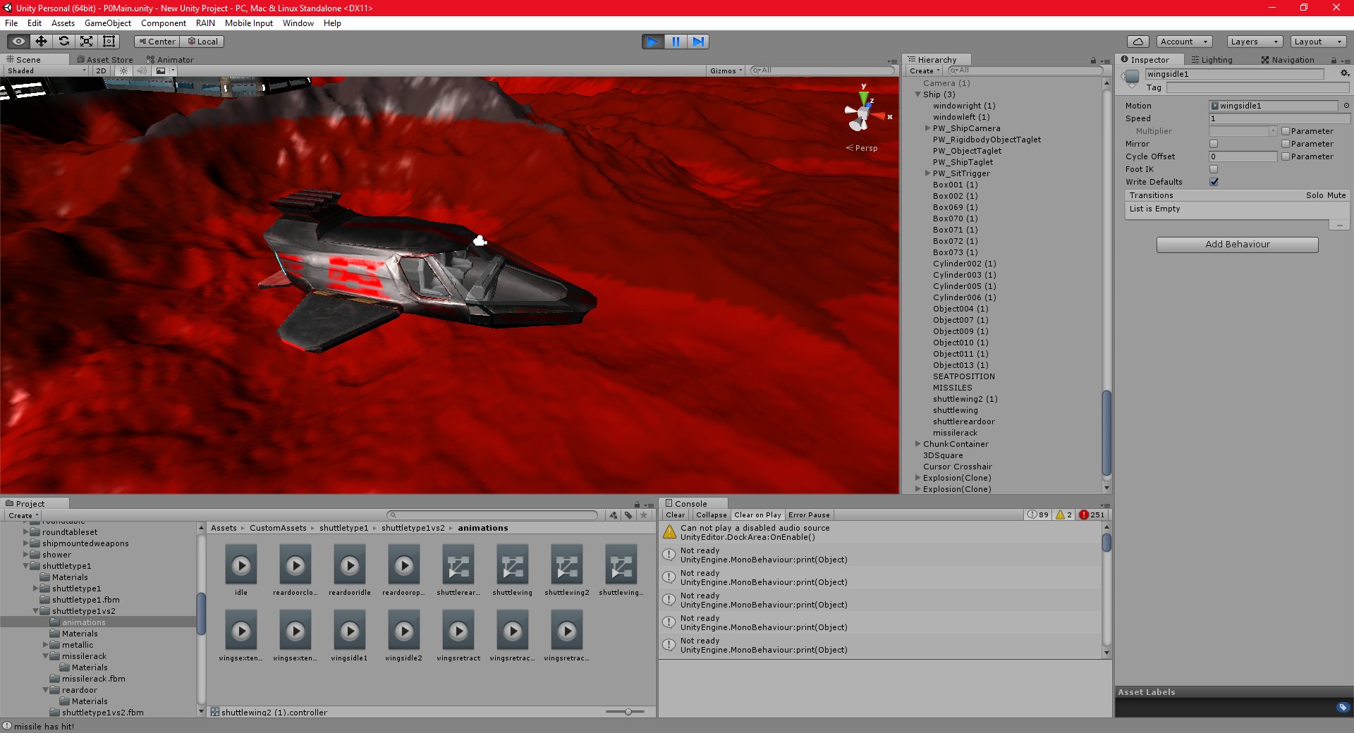 P0-P-172: Part 45: Shuttle Model, controls, and bug fixes