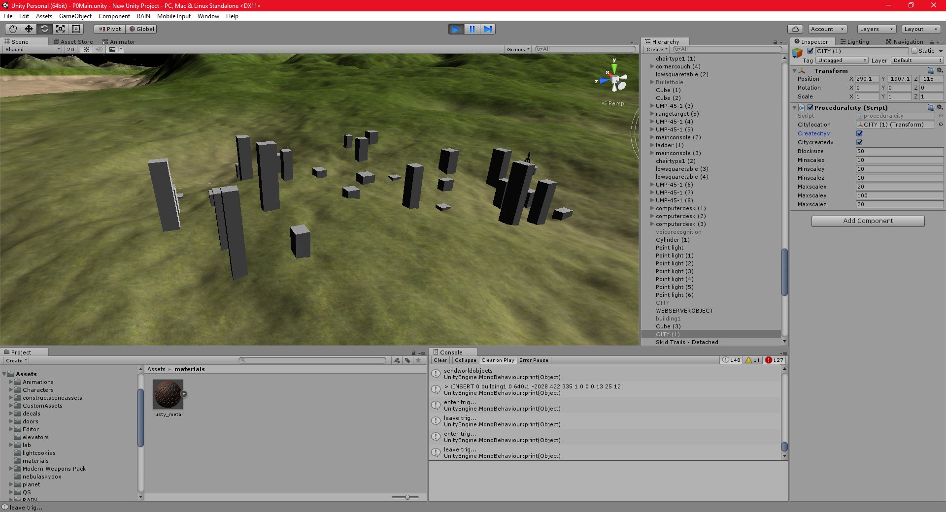 P0-P-172: Part 71: Procedural City Generator