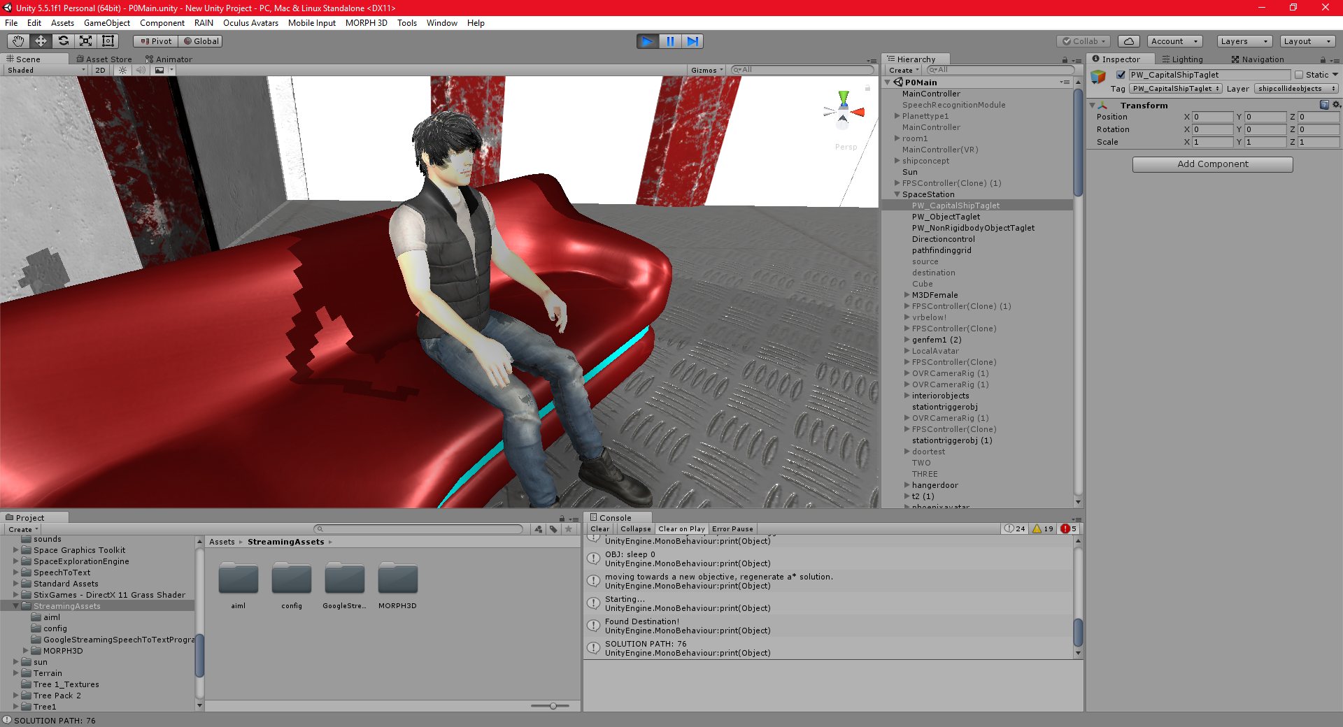 P0-MS2: Part 151: AI: Speech to Text, Text to Speech, Morph 3D Character System