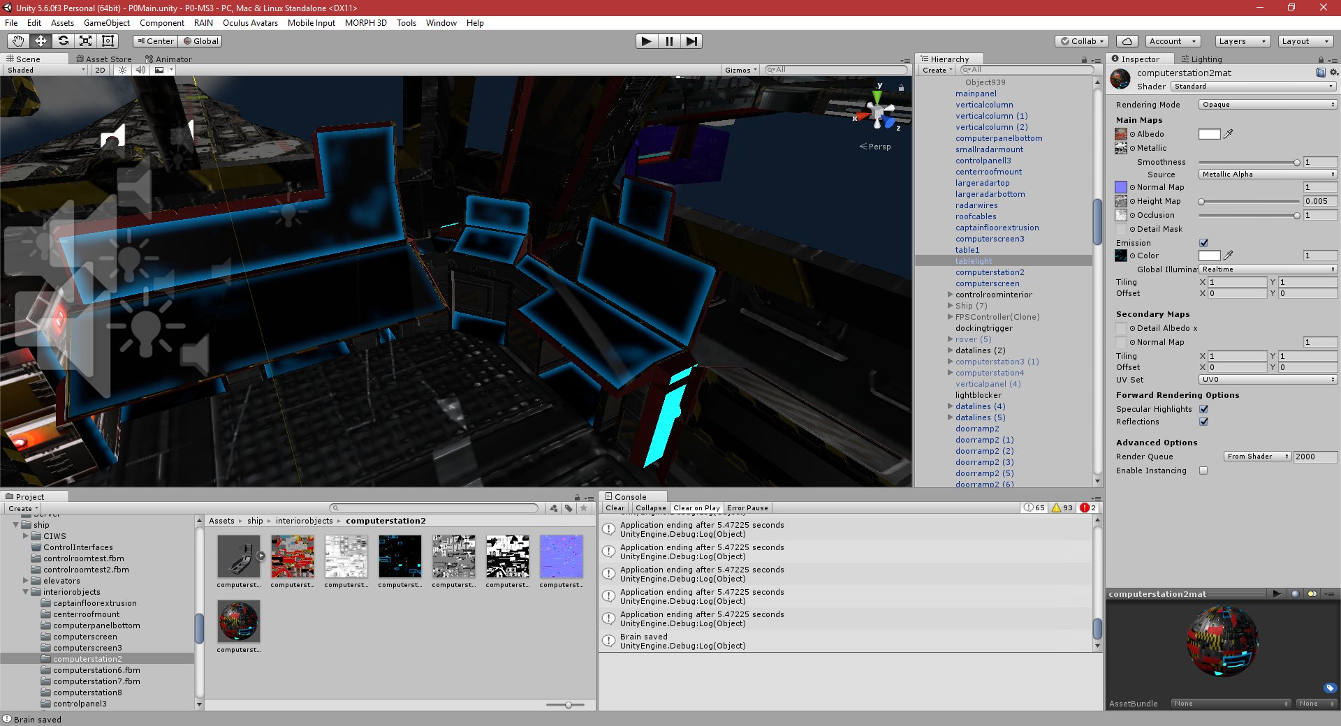 P0-MS3: Part 228: Art, GUI’s, Control Interfaces